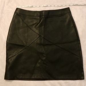 Faux leather skirt